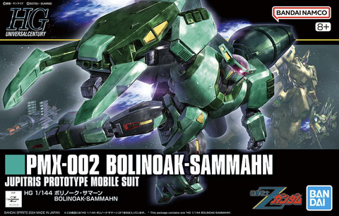 1/144 HG Bolinoak Sammahn model kit from Zeta Gundam series in full view
