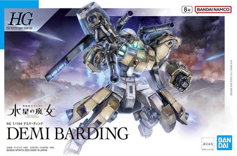 1/144 HG Demi Barding from Mobile Suit Gundam: The Witch from Mercury in detailed front view
