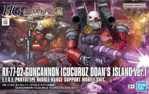 1/144 HG Guncannon model from Cucuru Doan's Island with detailed features and poseability