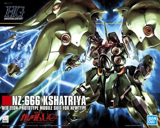 1/144 HGUC NZ-666 Kshatriya model kit front view