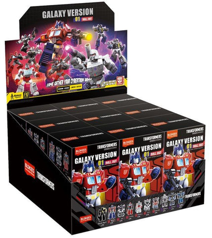 Transformers Blokees Figures - Galaxy Version 01 Roll Out (Box Of 9)