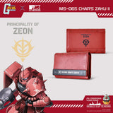 Mobile Suit Gundam MS-06S Char Aznable's Zaku II Leather Bi-Fold Key Wallet
