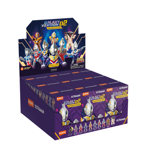 Ultraman Galaxy Version (GV) 02 Blokees Figures - New Generation Legend (Box Of 9)