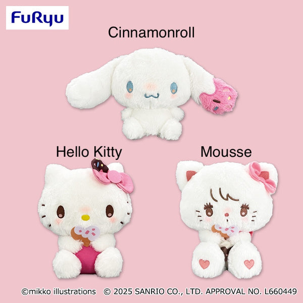 mikko×Sanrio characters BIGぬいぐるみ6種セット Mikko x Sanrio Characters Big Plush Toy - Hello Kitty, Cinnamoroll