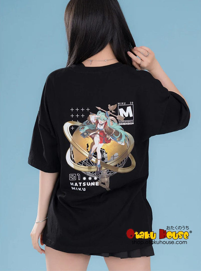 Apparel Hatsune Miku 39th The Great Dimensional Discovery T-shirt Black