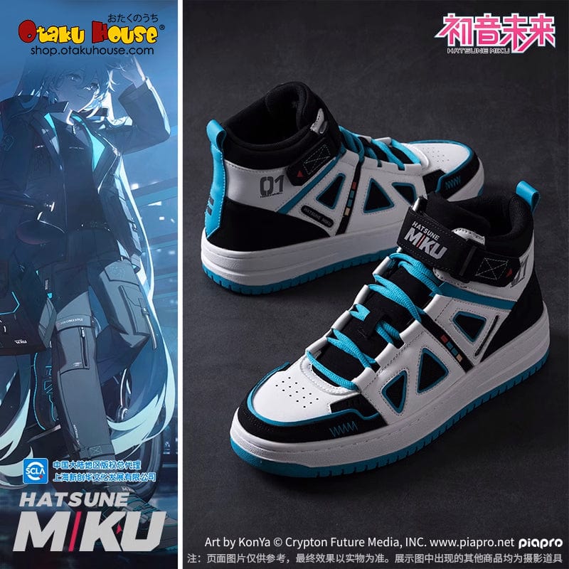 Apparel Hatsune Miku Vocaloid High-Top Sneakers Classic White