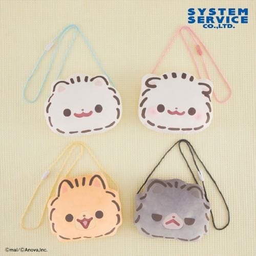 jual mini sling backpack Pomeranian Mochi Plush Pochette Face Ver. Sling Bag - 8 Inches