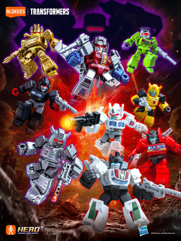 Blokees Transformers Defender 02: THE OVERTHROW in action showing multiple angles
