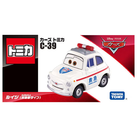 Side view of Cars Tomica C-39 Luigi (Ambulance Type)