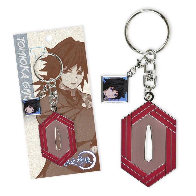 Charm & Keychain Demon Slayer: Kimetsu no Yaiba - Tomioka Giyu Sword Guard Metal Keychain