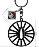 Charm & Keychain Demon Slayer - Tanjiro Kamado Wheel Gate Metal Keychain