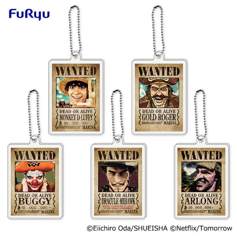 Charm & Keychain One Piece Live Action “Wanted Poster” Keychain Set – Official Netflix Edition