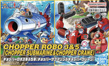 Chopper Robo No.3 and No.5 featuring Chopper Submarine and Chopper Crane in a dynamic pose