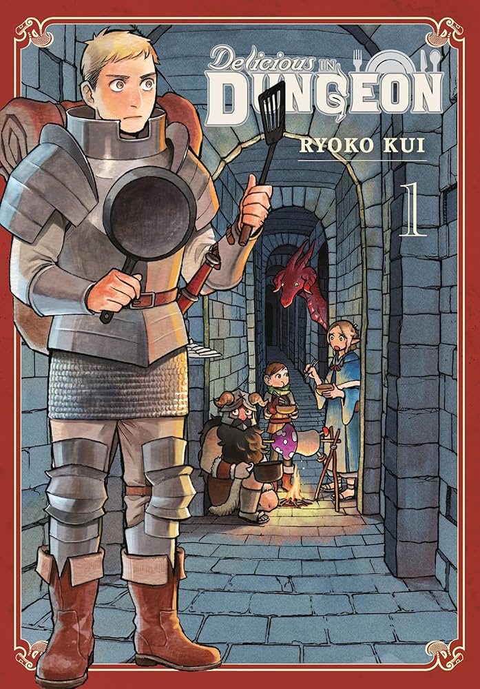 Front view of Delicious in Dungeon, Vol. 1 book cover