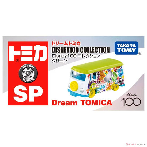 Dream Tomica SP Disney100 Collection Green diecast model car top view