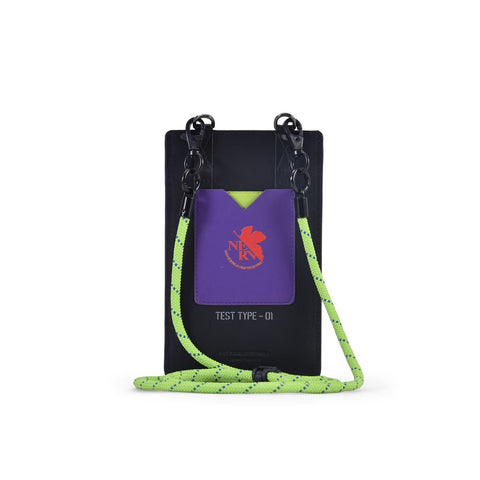 EVA TEST TYPE-01 leather phone bag with manufacturer branding