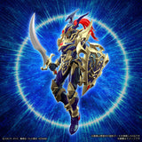 Figure-rise Standard Amplified Black Luster Soldier from Yu-Gi-Oh! showcasing dynamic pose and accessories