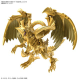 Close-up view of Figure-rise Standard Amplified The Winged Dragon of Ra model kit highlighting intricate details and craftsmanship.
