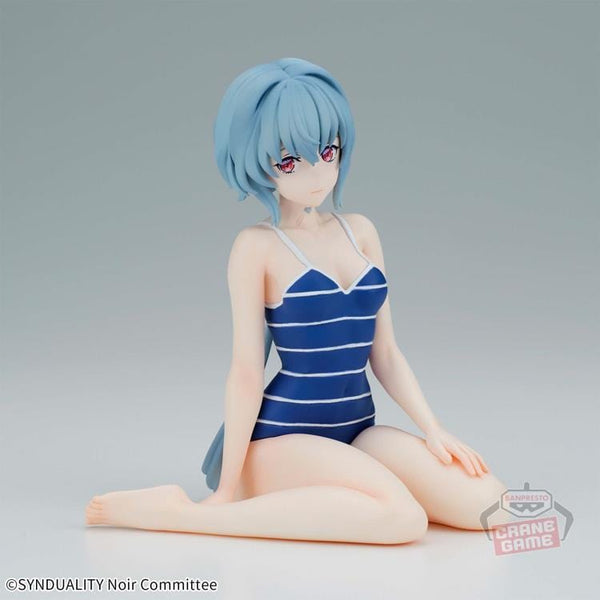 Figure Banpresto Synduality Noir Celestial Vivi Noir tampak depan dalam kotak