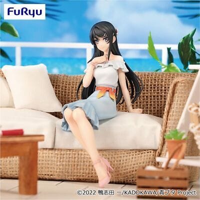 Figurines Furyu - Rascal Does Not Dream of Bunny Girl Senpai - Sakurajima Mai Summer Coordination Ver. Noodle Stopper Figure
