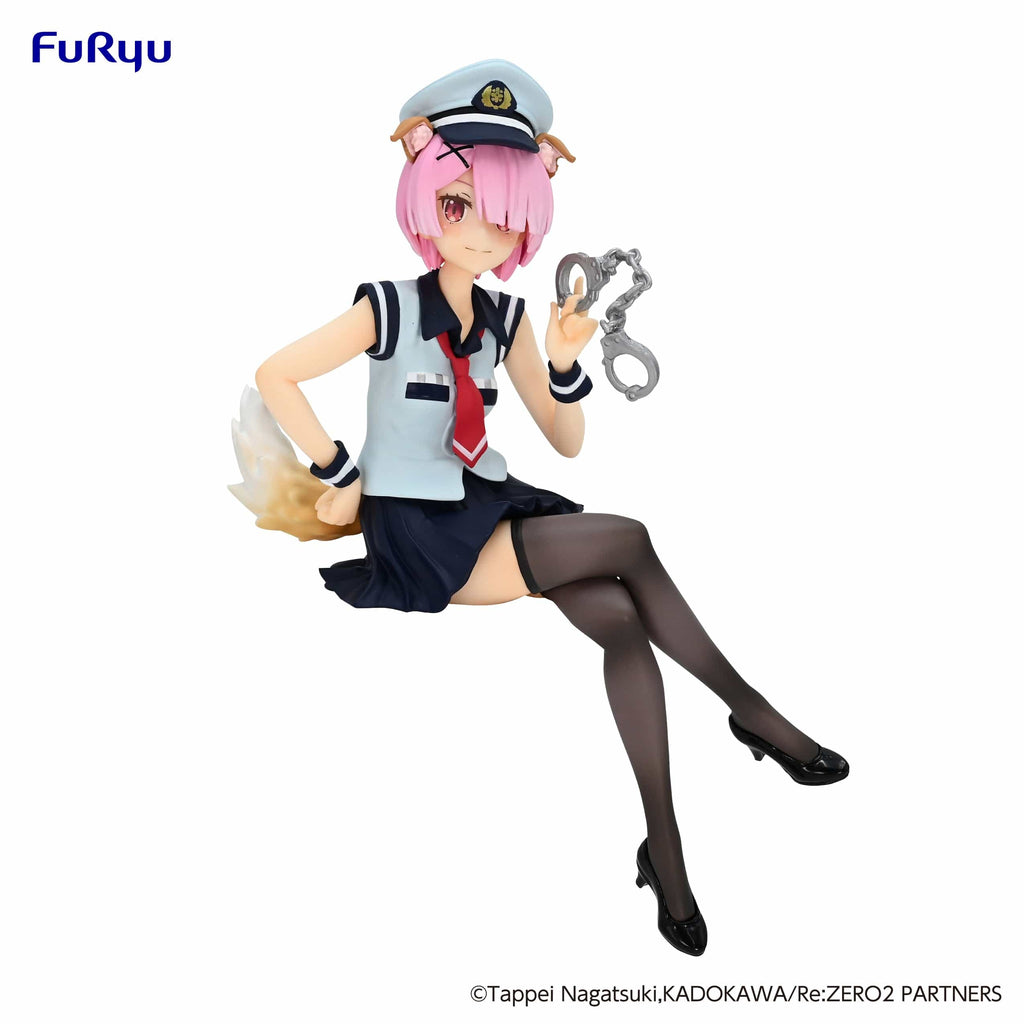 Figurines Furyu - Re:Zero - Starting Life In Another World Ram Noodle Stopper Figure - Police Ver.