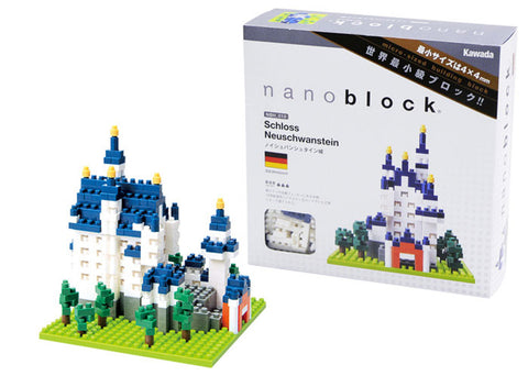 Kawada NBH-010 nanoblock Neuschwanstein Castle front view