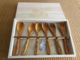 Sumikko Gurashi Hotel Wooden Cutlery Set