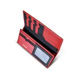 MS-06S CHAR'S ZAKU II leather bi-fold long wallet with official manufacturer branding