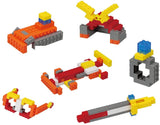 Nanoblock Plus Basic Set Mini PBS-001 side view with colorful blocks