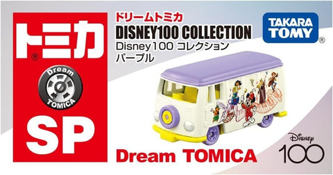 New Takara Tomy Tomica Dream SP Disney 100 Collection Purple presented on a plain background