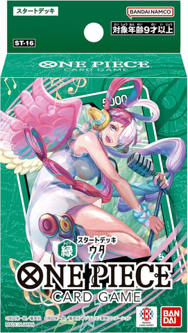 One Piece Card Game Starter Deck Green Uta ST-16 packaging side view