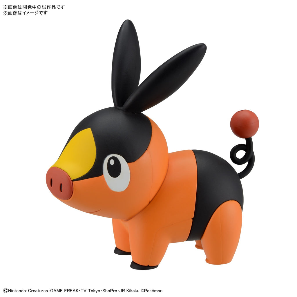 Pokemon Plamo Collection Quick!! 14 Tepig model kit front view