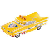 Front view of Takara Tomy Disney Cars Tomica C-40 Ramone (Road Patrol Car Type)