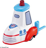 Front view of Takara Tomy Tomica Disney C-23 Guido Ambulance Type toy car