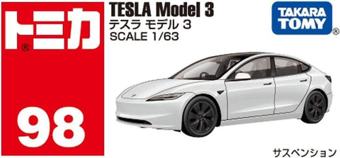 TOMICA No.98 Tesla Model 3 Figure
