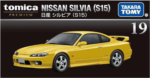 Front view of Takara Tomy Tomica Premium 19 Nissan Silvia (S15) diecast car