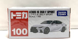 Takara Tomy Tomica No.100 Lexus IS 350 F Sport in packaging