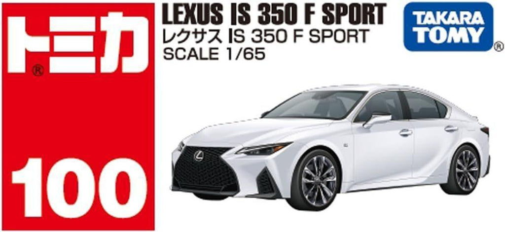 Tomica No.100 Lexus IS 350 F SPORT rear view