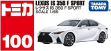 Tomica No.100 Lexus IS 350 F SPORT rear view