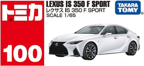 Tomica No.100 Lexus IS 350 F SPORT rear view