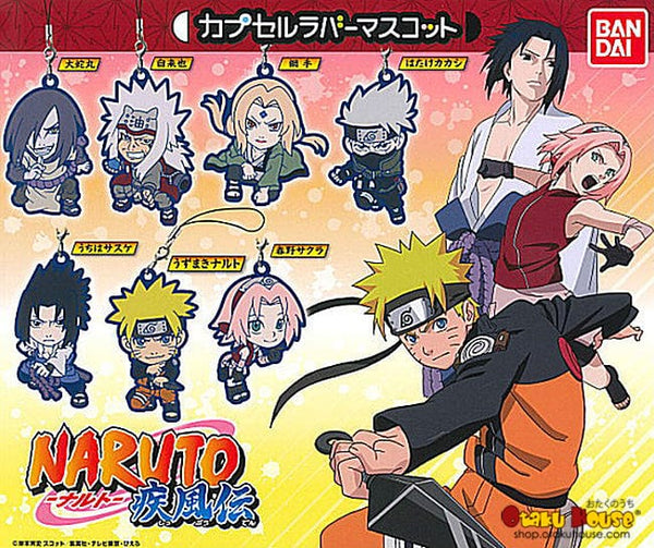 NARUTO☆マスコットストラップ&ラバスト☆ NARUTO -ナルト- 疾風伝 ラバーマスコットでツーマンセルだって