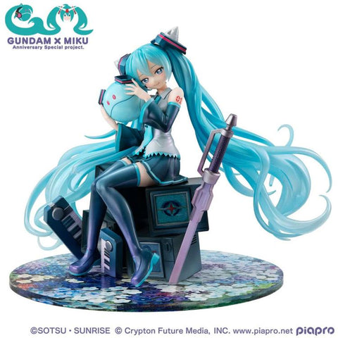Gundam x Hatsune Miku Lucrea Mobile Suit Gundam 45th Anniversary Hatsune Miku x 00 Gundam Figure (847608) <br>[Pre-Order 14/11/25]