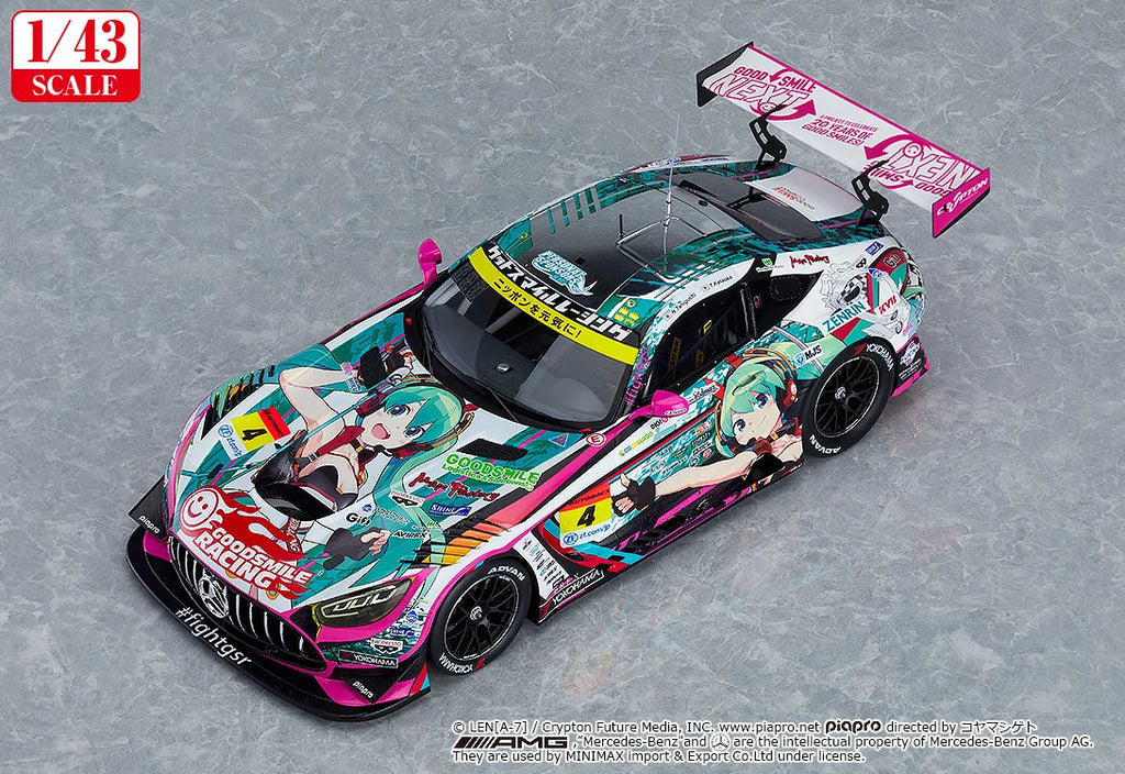 Hatsune Miku GT Project 1/43rd Scale Good Smile Hatsune Miku AMG 2020 Super GT Okayama Test Ver. (re-run)<br>[Pre-Order 23/08/26]