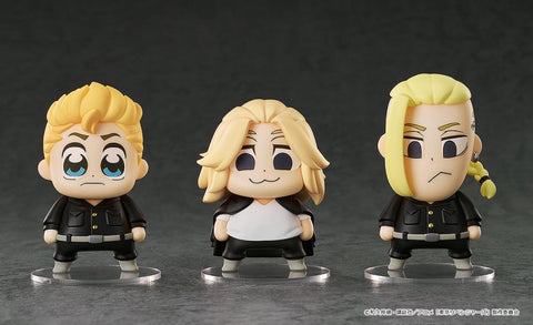 Tokyo Revengers Chibi Figuires Takemichi Hanagaki, Manjiro Sano, & Ken Ryuguji Bkub Ver. <br>[Pre-Order 22/09/24]