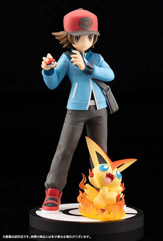 Pokémon Touya with Victini Artfx J Statue (PV302) Figurine (066971)<br>[Pre-Order 22/09/26]