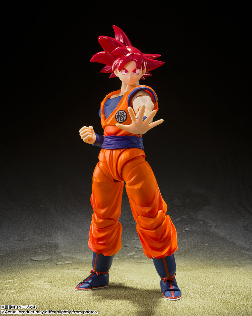 S.H.Figuarts Super Saiyan God Son Goku Saiyan God Instilled With The Light Of Righteous Hearts Reissue <br>[Pre-Order 12/10/24]