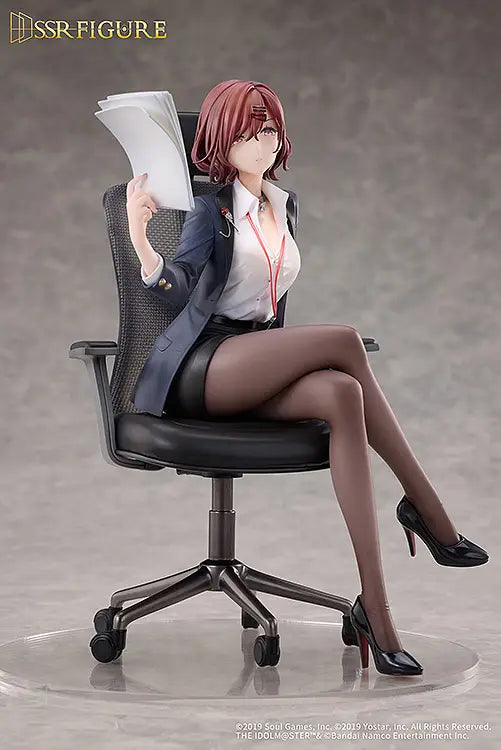 The IdolM@ster Shiny Colors x Mahjong Soul Madoka Higuchi Effortless Work Ver. 1/7 Scale Figure<br>[Pre-Order 08/11/26]