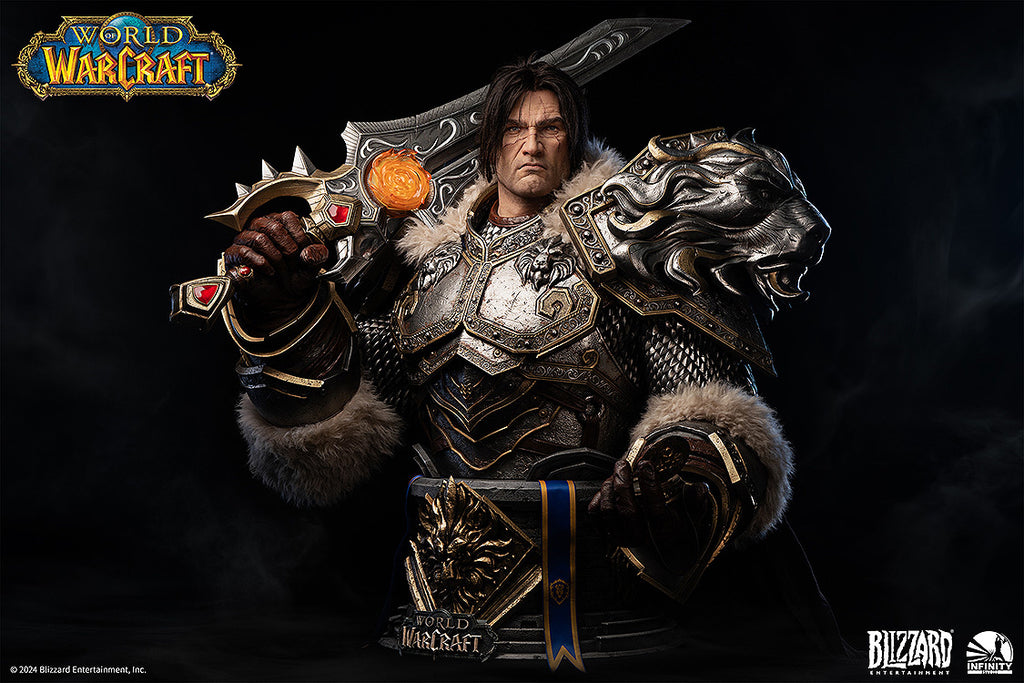 World of Warcraft Infinity Studio X Blizzard Entertainment Varian Wrynn life size bust <br>[Pre-Order 02/03/25]