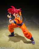 S.H.Figuarts Super Saiyan God Son Goku Saiyan God Instilled With The Light Of Righteous Hearts Reissue <br>[Pre-Order 12/10/24]