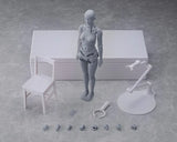 Max Factory Original Nishimura Style Drawing Doll Olive Gray<br>[Pre-Order 05/04/26]